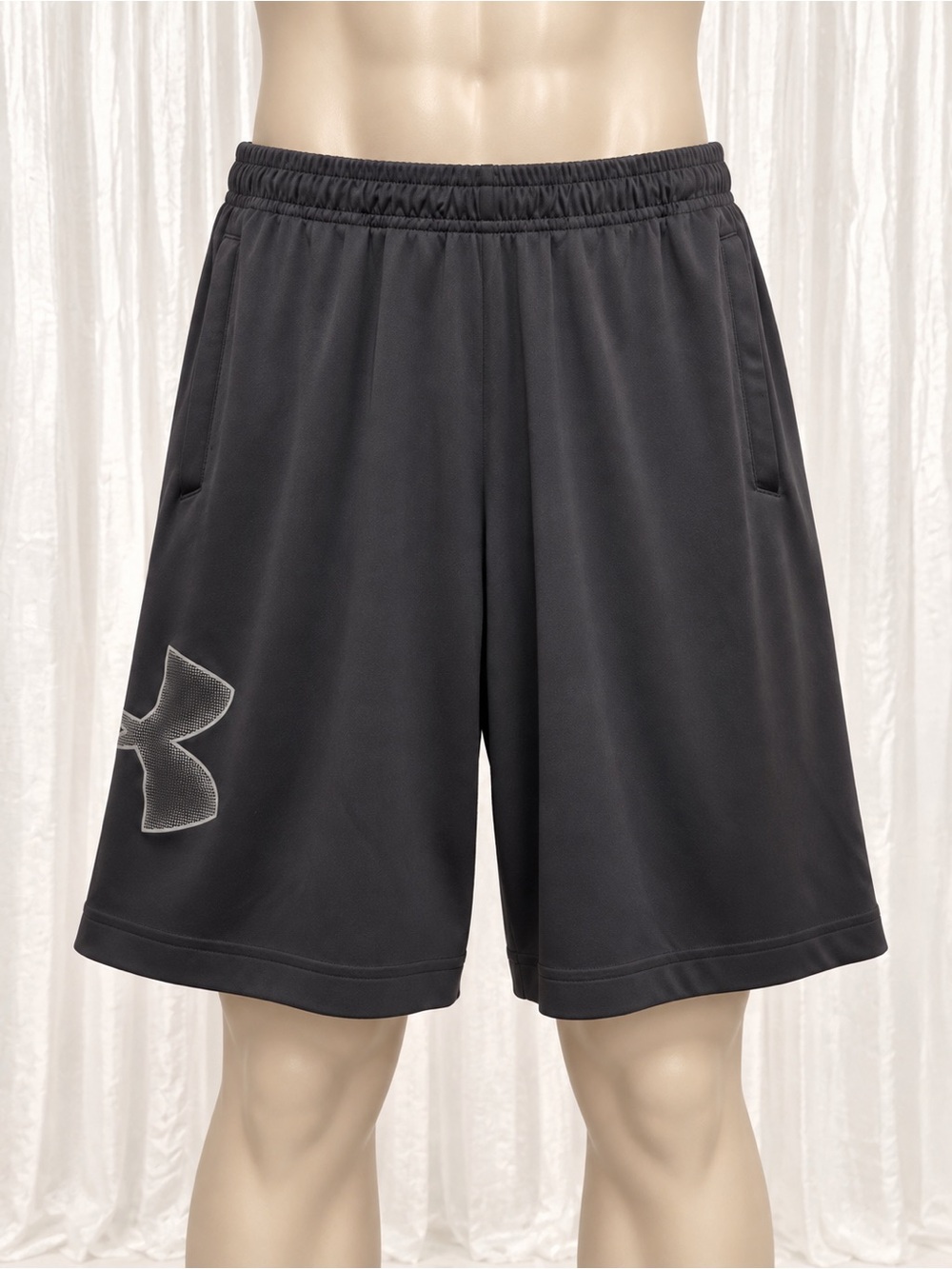 Under Armour Men's Navy Athletic Training Shorts with Logo